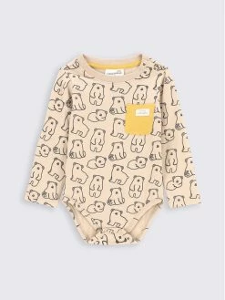 Κουπόνι 🛒 Coccodrillo Κορμάκια Κορμάκι παιδικό ZC2112102TRN Μπεζ Regular Fit 🥰
