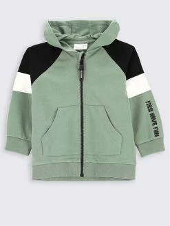 Προϋπολογισμός 👍 Coccodrillo Μπλούζες Με Φερμουάρ Μπλούζα ZC2132401FTK Πράσινο Regular Fit 😀