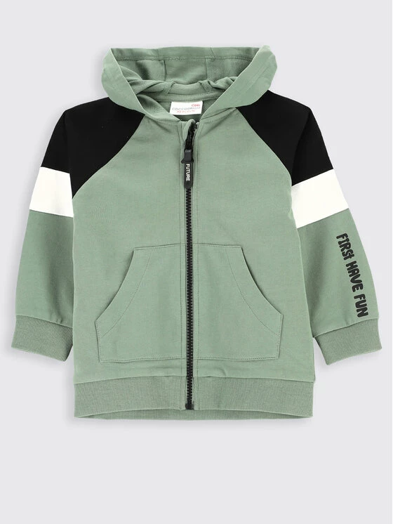 Προϋπολογισμός 👍 Coccodrillo Μπλούζες Με Φερμουάρ Μπλούζα ZC2132401FTK Πράσινο Regular Fit 😀