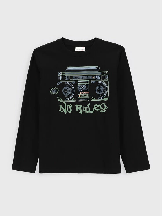 Νέος 😀 Coccodrillo Μπλουζάκια Μπλουζάκι ZC2143104FTJ Μαύρο Regular Fit 🔥