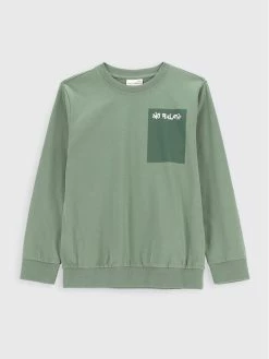 Κουπόνι 👍 Coccodrillo Μπλουζάκια Μπλουζάκι ZC2143103FTJ Πράσινο Regular Fit ⭐