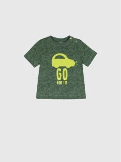 Πολύ καλή προσφορά 🤩 Coccodrillo T-shirts T-Shirt WC2143201BRO Πράσινο Regular Fit 🥰