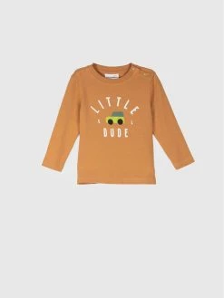 Συμφωνίες 🔔 Coccodrillo Μπλουζάκια Μπλουζάκι WC2143101BRO Καφέ Regular Fit 🛒