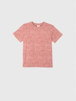 Προώθηση 🎉 Coccodrillo T-shirts T-Shirt WC2143222EVB Ροζ Regular Fit 😍