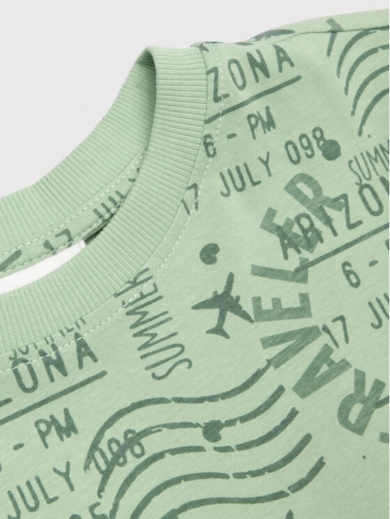 Τοπ 10 😍 Coccodrillo T-shirts T-Shirt WC2143222EVB Πράσινο Regular Fit 😀 - Image 3