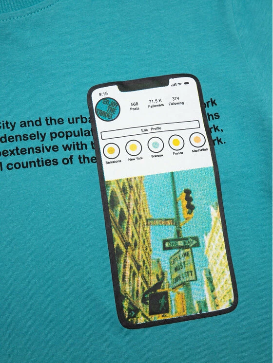 Συμφωνίες ❤️ Coccodrillo T-shirts T-Shirt WC2143219EVB Μπλε Regular Fit 🤩 - Image 4