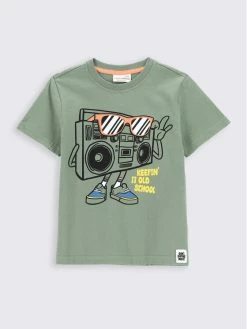 Η καλύτερη συμφωνία 😀 Coccodrillo T-shirts T-Shirt ZC2143201FTK Πράσινο Regular Fit 🧨