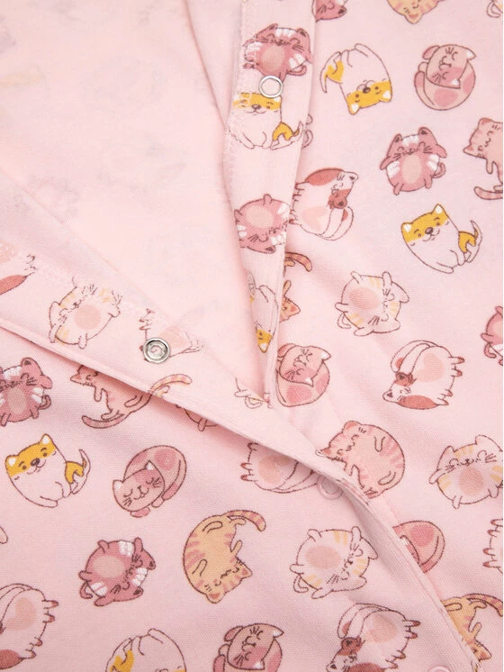 Προώθηση 💯 Coccodrillo Βρεφικά Ρούχα Φορμάκι με ανοιχτά ποδαράκια WC2404301IAM Ροζ Regular Fit 🥰 - Image 4