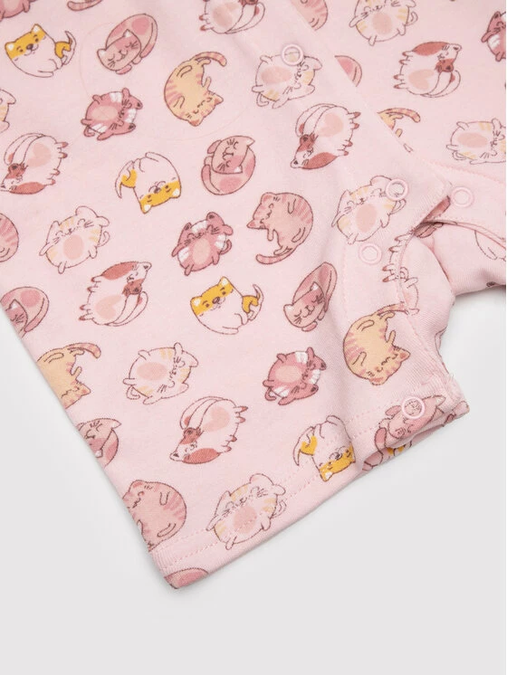 Προώθηση 💯 Coccodrillo Βρεφικά Ρούχα Φορμάκι με ανοιχτά ποδαράκια WC2404301IAM Ροζ Regular Fit 🥰 - Image 5