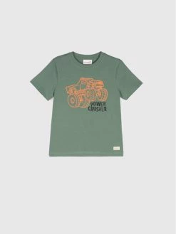 Αγορά 🌟 Coccodrillo T-shirts T-Shirt WC2143203ILI Πράσινο Regular Fit 🛒