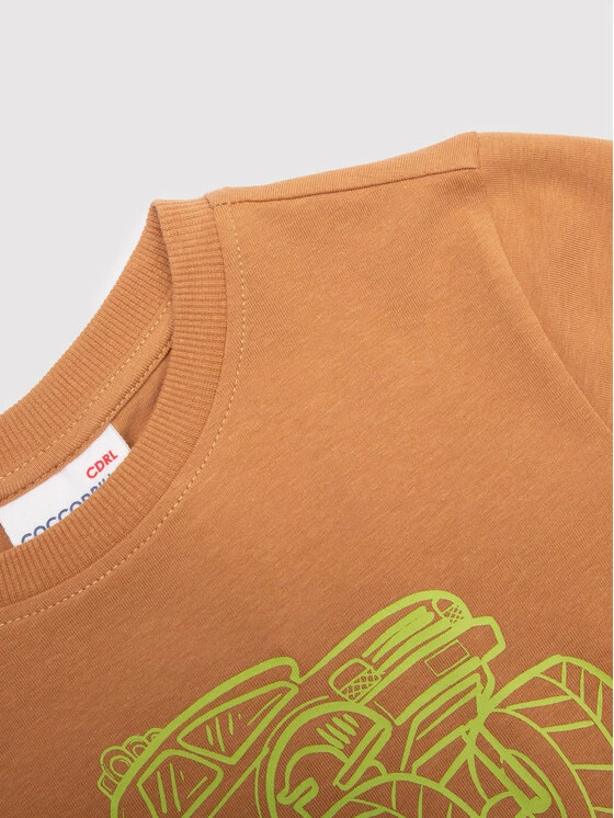 ΧΟΝΔΡΙΚΟ ΕΜΠΟΡΙΟ 🧨 Coccodrillo T-shirts T-Shirt WC2143203ILI Καφέ Regular Fit 🛒 - Image 3