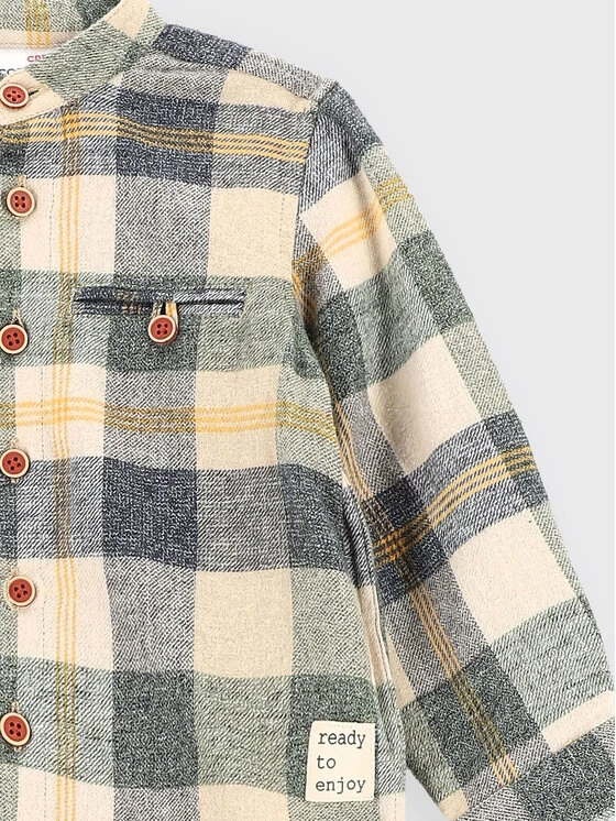 Προϋπολογισμός 💯 Coccodrillo Βρεφικά Ρούχα Πουκάμισο ZC2136101CON Μπεζ Regular Fit ✔️ - Image 2