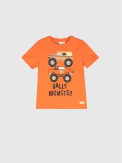 Εξοδος 🤩 Coccodrillo T-shirts T-Shirt WC2143201ILI Πορτοκαλί Regular Fit ⌛