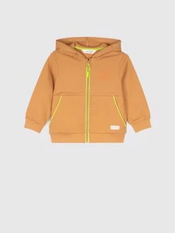 Φτηνός 🎉 Coccodrillo Μπλούζες Με Φερμουάρ Μπλούζα WC2132402ILI Καφέ Regular Fit 🔔