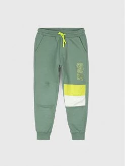 Προϋπολογισμός 🔔 Coccodrillo Παντελόνια Φόρμας Παντελόνι φόρμας WC2120102ILI Πράσινο Regular Fit 🧨