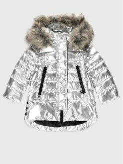 Καλύτερη πώληση 🔔 Coccodrillo Χειμωνιάτικα Μπουφάν Μπουφάν πουπουλένιο ZC2152104OGK Ασημί Regular Fit 🌟