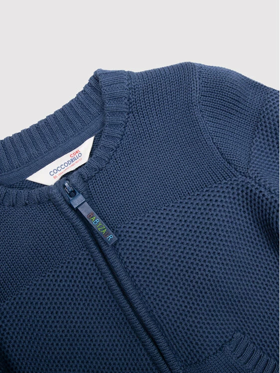 Πολύ καλή προσφορά 🔔 Coccodrillo Ζακέτες Ζακέτα WC2172201BAZ Σκούρο μπλε Regular Fit 🥰 - Image 3