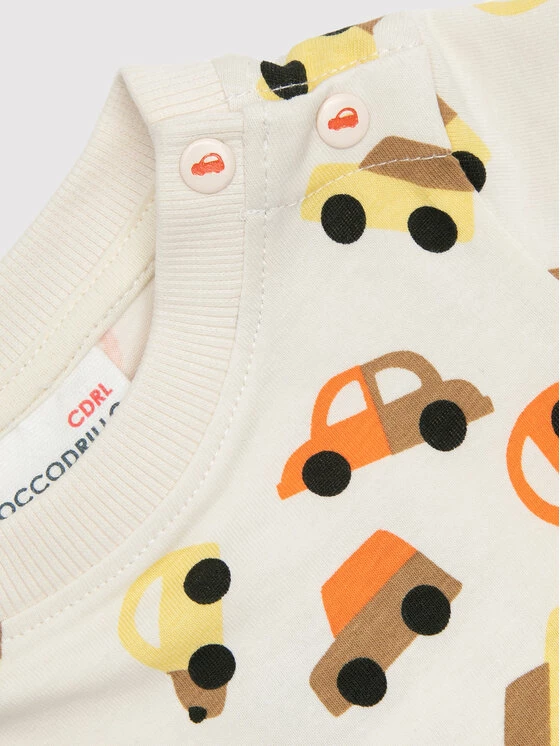 Ολοκαίνουργιο 😉 Coccodrillo Κορμάκια Κορμάκι παιδικό WC2112201BRO Μπεζ Regular Fit 🤩 - Image 3