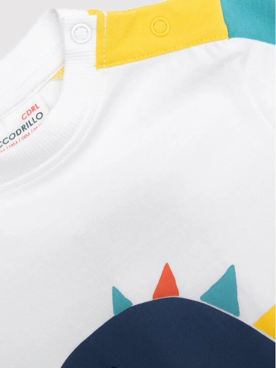 ΧΟΝΔΡΙΚΟ ΕΜΠΟΡΙΟ ✔️ Coccodrillo T-shirts T-Shirt WC2143202BAZ Λευκό Regular Fit ⭐ - Image 3