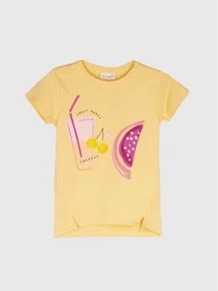 Flash Sale 🎁 Coccodrillo T-shirts T-Shirt WC2143204OVE Κίτρινο Regular Fit 🌟