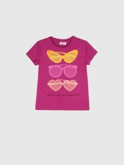 Κουπόνι ✔️ Coccodrillo T-shirts T-Shirt WC2143201OVE Ροζ Regular Fit ⌛