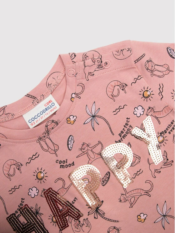 ΧΟΝΔΡΙΚΟ ΕΜΠΟΡΙΟ 🎉 Coccodrillo T-shirts T-Shirt WC2143206ENO Ροζ Regular Fit 🔔 - Image 3