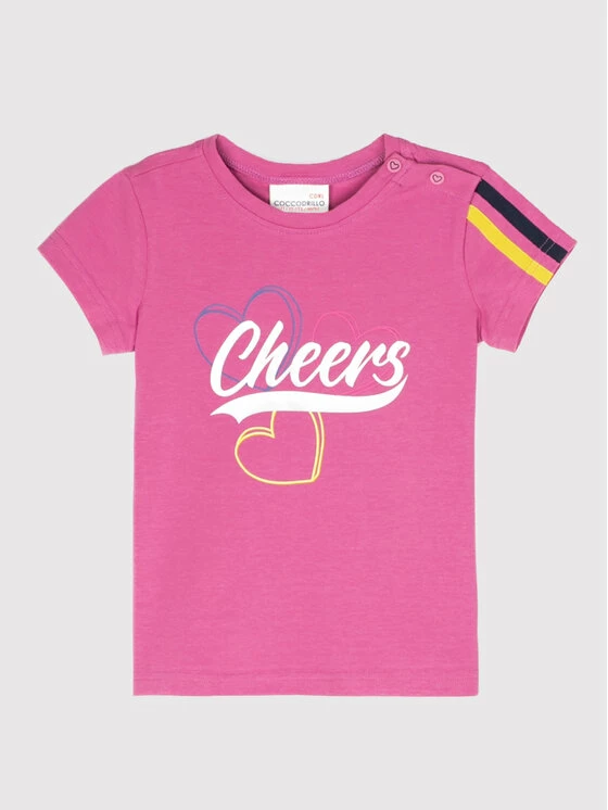 Εκπτωση 🛒 Coccodrillo T-shirts T-Shirt WC2143201DAN Ροζ Regular Fit 🧨