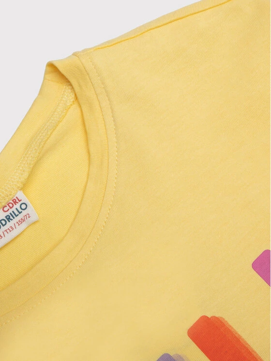 Ολοκαίνουργιο 🧨 Coccodrillo Μπλουζάκια Μπλουζάκι WC2143103NOB Κίτρινο Regular Fit 😉 - Image 3