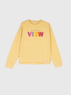 Το φθηνότερο 🔥 Coccodrillo Μπλούζες Χωρίς Φερμουάρ Μπλούζα WC2132101NOB Κίτρινο Regular Fit ✨