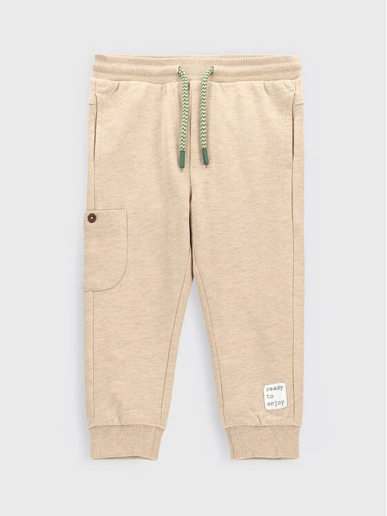 Εκπτωση 💯 Coccodrillo Παντελόνια Φόρμας Παντελόνι φόρμας ZC2120101CON Μπεζ Regular Fit 🎉