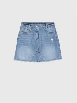 Ολοκαίνουργιο ✔️ Coccodrillo Φούστες Φούστα WC2124201LET Μπλε Regular Fit 🔔