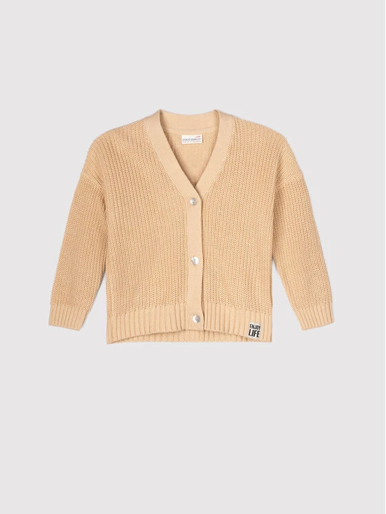 Ολοκαίνουργιο ❤️ Coccodrillo Ζακέτες Ζακέτα WC2172201CHO Μπεζ Loose Fit ✨