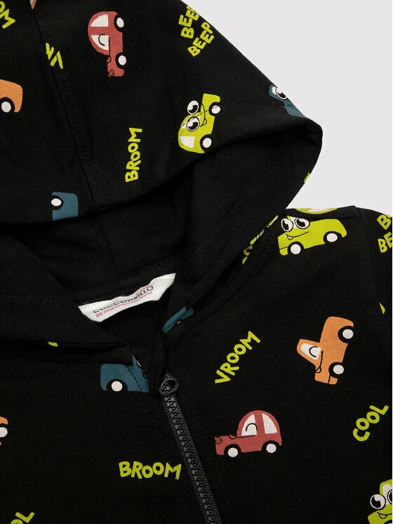 Προώθηση 👍 Coccodrillo Μπλούζες Με Φερμουάρ Μπλούζα ZC1132401MYC Μαύρο Regular Fit ⭐ - Image 3