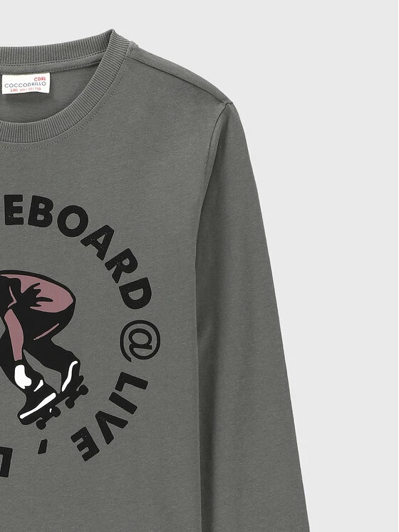 Καλύτερη πώληση 🤩 Coccodrillo Μπλουζάκια Μπλουζάκι ZC2143113EVB Πράσινο Regular Fit 🌟 - Image 2