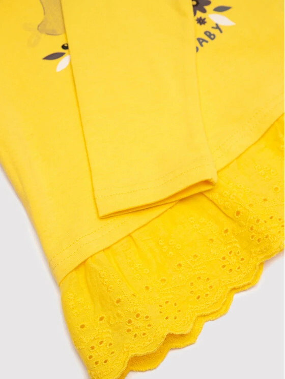 Εξοδος 🔔 Coccodrillo Μπλουζάκια Μπλουζάκι ZC1144101SMA Κίτρινο Regular Fit 🧨 - Image 5