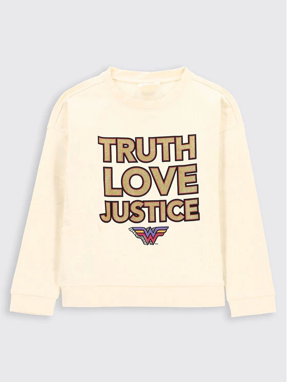 Προϋπολογισμός ✨ Coccodrillo Μπλούζες Χωρίς Φερμουάρ Μπλούζα WONDER 👩 WOMAN ZC2132102LIG Μπεζ Regular Fit 🧨