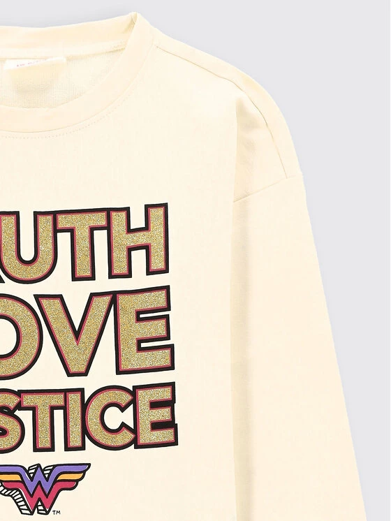 Προϋπολογισμός ✨ Coccodrillo Μπλούζες Χωρίς Φερμουάρ Μπλούζα WONDER 👩 WOMAN ZC2132102LIG Μπεζ Regular Fit 🧨 - Image 2