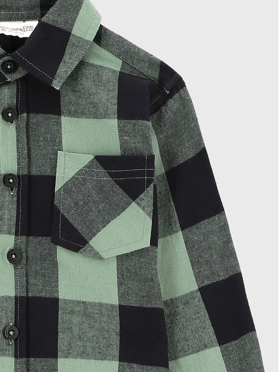 Best Pirce 💯 Coccodrillo Πουκάμισα Πουκάμισο ZC2136101BAB Πράσινο Regular Fit 🥰 - Image 3