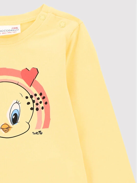 Εξοδος 🧨 Coccodrillo Κορμάκια κορμάκι LOONEY TUNES ZC2112103LIG Κίτρινο Regular Fit 🎁 - Image 2