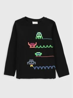 Πολύ καλή προσφορά 😉 Coccodrillo Μπλουζάκια Μπλουζάκι ZC2143104GAK Μαύρο Regular Fit ⭐