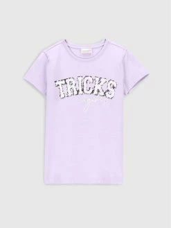 Τοπ 10 🌟 Coccodrillo T-shirts T-Shirt ZC2143215EVG Μωβ Regular Fit 🔔