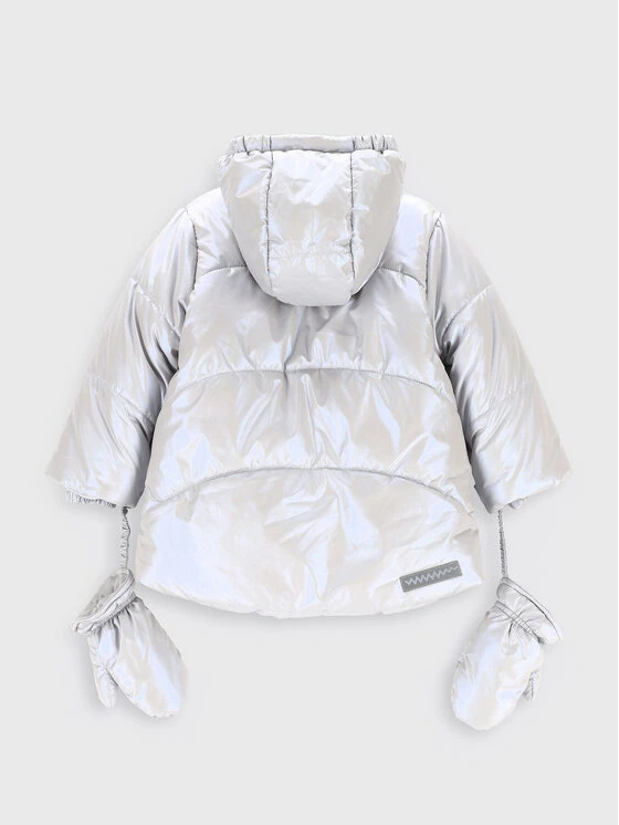 Φτηνός 👍 Coccodrillo Χειμωνιάτικα Μπουφάν Μπουφάν πουπουλένιο ZC2152103OGN Ασημί Regular Fit ⭐ - Image 2