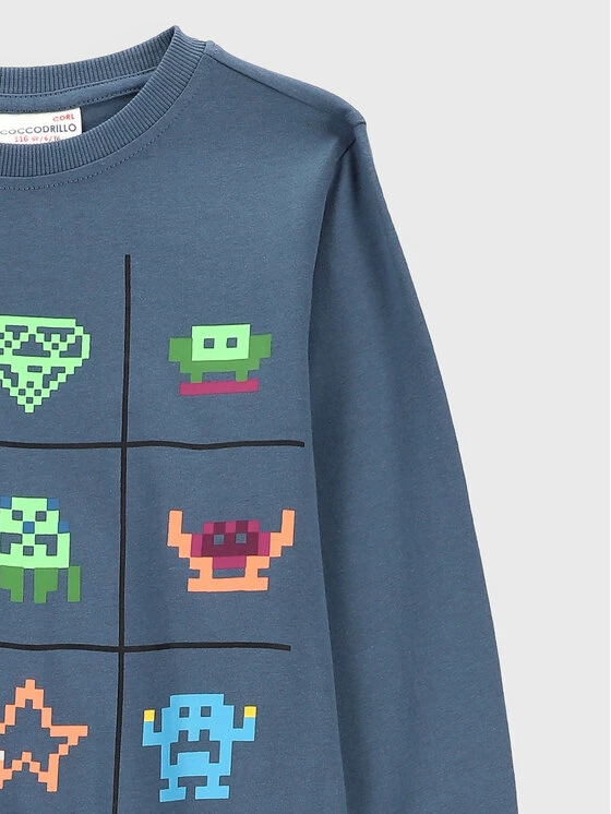 Προώθηση 🎉 Coccodrillo Μπλουζάκια Μπλουζάκι ZC2143102GAK Μπλε Regular Fit 😀 - Image 2