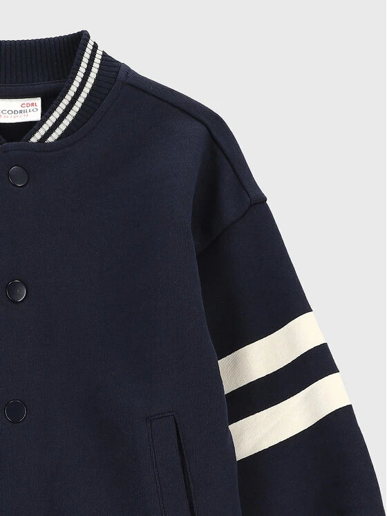 Flash Sale 🤩 Coccodrillo Μπλούζες Με Φερμουάρ Μπλούζα ZC2132201COK Σκούρο μπλε Regular Fit 🔔 - Image 3