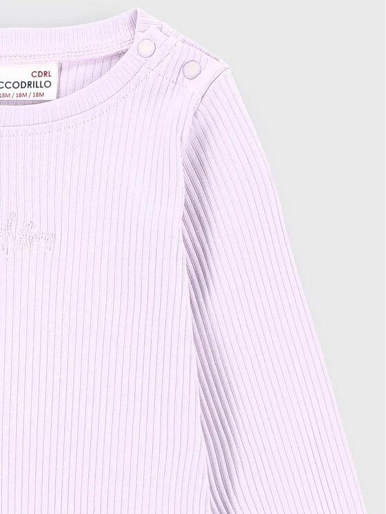 ΧΟΝΔΡΙΚΟ ΕΜΠΟΡΙΟ 👏 Coccodrillo Κορμάκια Κορμάκι παιδικό ZC2112103RON Μωβ Regular Fit 🛒 - Image 2