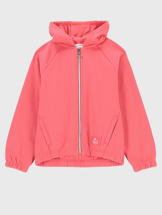 Καλύτερη πώληση 🎁 Coccodrillo Μπλούζες Με Φερμουάρ Μπλούζα ZC2132401EMK Ροζ Regular Fit ✔️