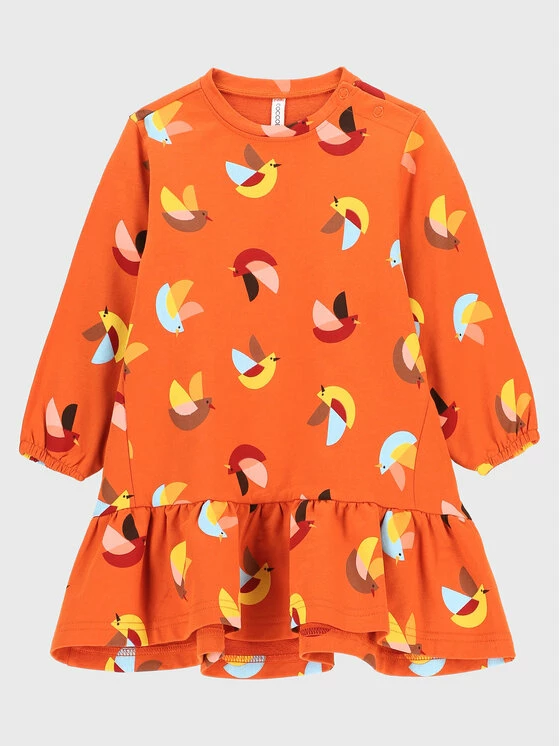 Εξοδος ⭐ Coccodrillo Καθημερινά Φορέματα Φόρεμα καθημερινό ZC2129101ADK Πορτοκαλί Regular Fit ⭐