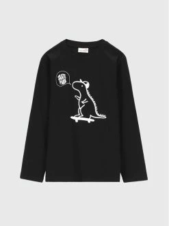 Φτηνός 🔥 Coccodrillo Μπλουζάκια Μπλουζάκι ZC2143115EVB Μαύρο Regular Fit 🎉