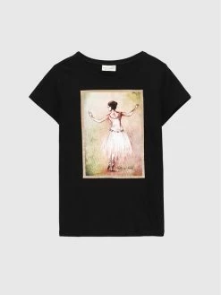 Πολύ καλή προσφορά 💯 Coccodrillo T-shirts T-Shirt ZC2143205EVG Μαύρο Regular Fit ⌛