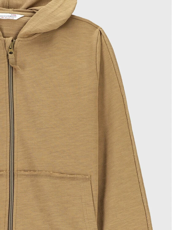 Κουπόνι 😉 Coccodrillo Μπλούζες Με Φερμουάρ Μπλούζα ZC2132401EVB Μπεζ Regular Fit 🥰 - Image 3